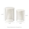 Glitzhome® Multi-Functional Metal White Garden Stool Set